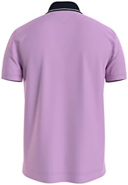 Томи Хилфигер за кратки ракави со кратки ракави за машка памучна графичка маица со графичка маица во прилагодено вклопување