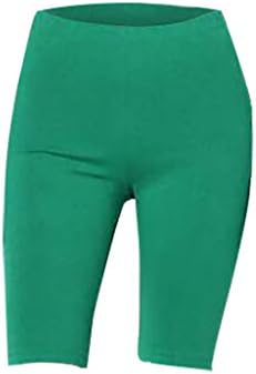 Спортска јога цврста средна бутовите памук памук со високи половини активни кратки хеланки жени јога панталони задникот