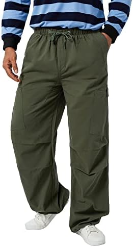 Машки широки лабави карго панталони хип хоп улична облека за влечење широки нозе џогер карго панталони за мажи
