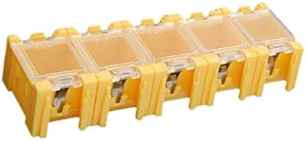 X-Dree 5PCS Mini Composable Electronic Components Parts Box (Contenitore по компонентаи мини компонентаи elettronici componibili