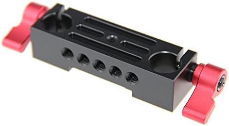 Camvate алуминиум 15мм шипки за шипки за шипки за шипка за поддршка на железнички лажици DSLR - 1138
