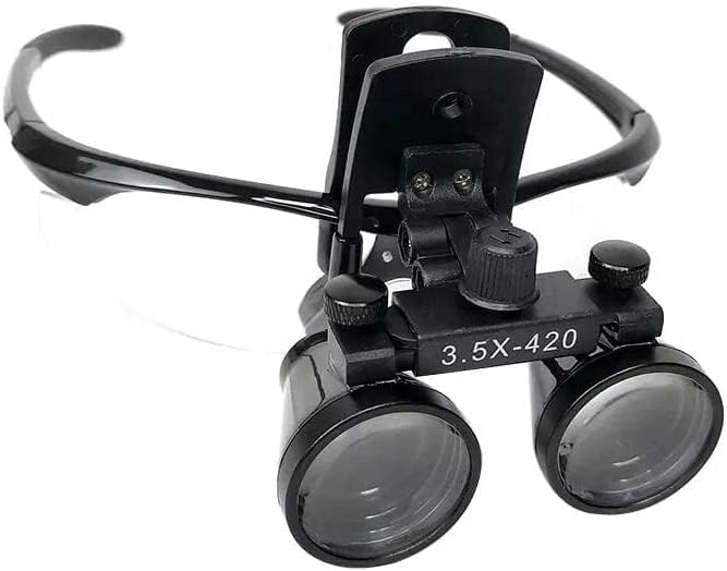 3.5 Х-420ММ Пластика Клип-На Тип Лупи Оптички Очила ДЕ-Н-Тал Лупи