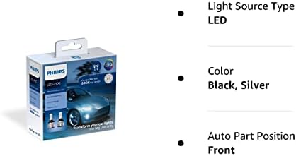 Филипс Автомобилско Осветлување 9006 Ултинон Есенцијални ЛЕД Светла За Магла, 2 Пакување