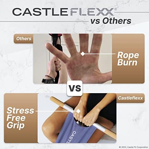 Castleflexx | Светло сива, стандард | Уред за мобилност и целосен за зајакнување на телото | Функционална алатка за фитнес за истегнување