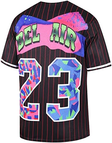Киокаен Бел воздушен бејзбол дрес, 90 -ти години на хип -хоп облека за мажи и жени, маица со кратки ракави за забава