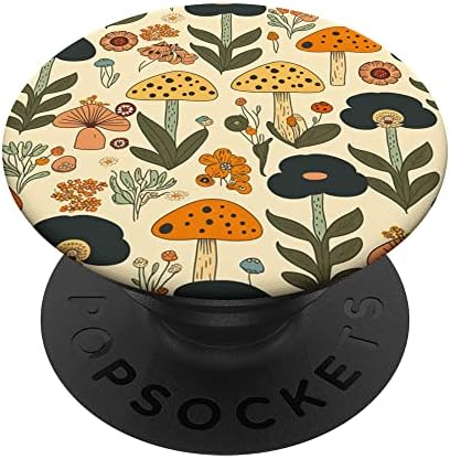 Cottagecore печурки цвет хипи 60 -ти 70 -ти естетски стил PopSockets Swappable PopGrip