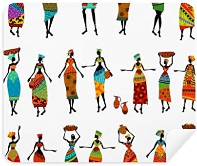 Жени Дамитотеми Африкански Фустани Чистење Крпа Екран Почиста 2 парчиња Велур Ткаенина