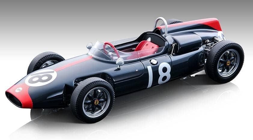 Модел на скала Tecnomodel компатибилен со Cooper T53 N.18 Германски GP 1961 J.Surtees 1:18 TMD18275D