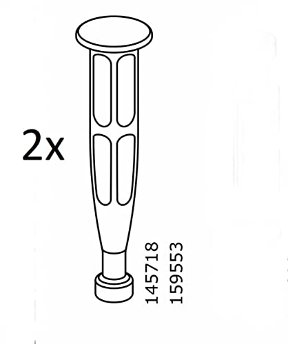Дел # 145718 # 159553 завртки за пластични фиоки за хардвер за замена на мебелот IKEA, сива или бела боја