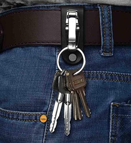 Liangery keychain за мажи, кожен појас кожен ремен јамка за клучеви за клучеви за клучеви за клучеви за клучеви за одвојување
