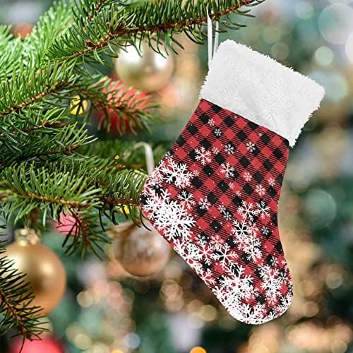 ЏСТЕЛ Божиќ Снегулка Божиќ Виси Чорапи 6 Пакет Мали Божиќ Празник Виси Чорапи За Новогодишна Елка Партија Украси Подарок