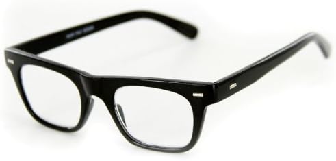 Dapper Geek-Chic Designer Mase Reading Glass за млади мажи кои читаат во стил. Црна 2,50