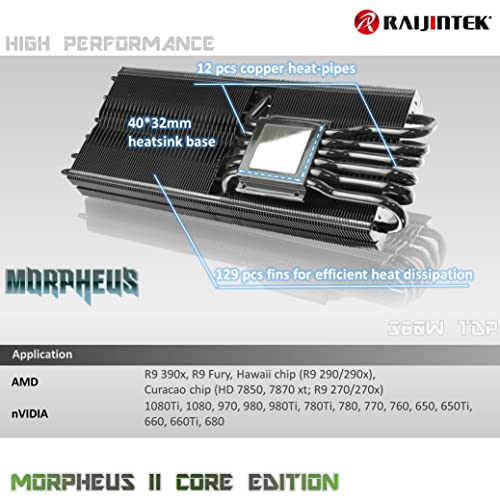 Raijintek Morpheus II Core Black Heatpipe VGA Kühler
