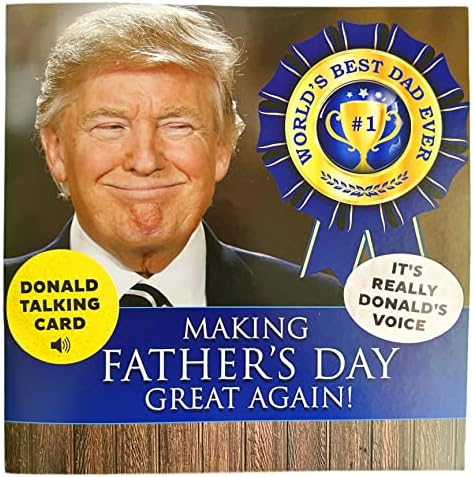 Зборувајќи картичка за ден на татковците на Доналд Трамп, подароци за ден на татковци, картички за смешни татковци од син, картичка