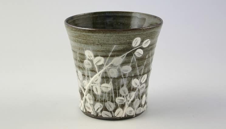 Кио-јаки. Јапонски раб пиво карпеста чаша Хагигасан. Хартиена кутија. Керамика.