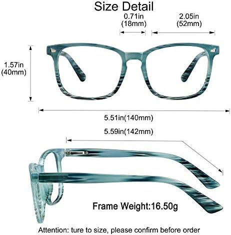 Јаин Бифокално читање очила со сини леќи за блокирање на светлина, бифокален читател за жени и мажи, гроздобер квадратна рамка
