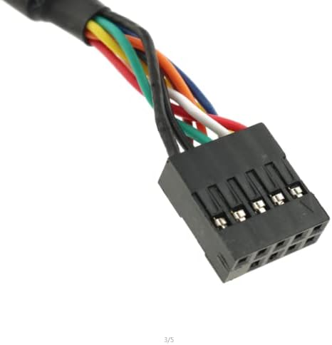 SJZBIN USB матична плоча за матична плоча USB 2.0 9pin женски до женски продолжен кабел 50 см