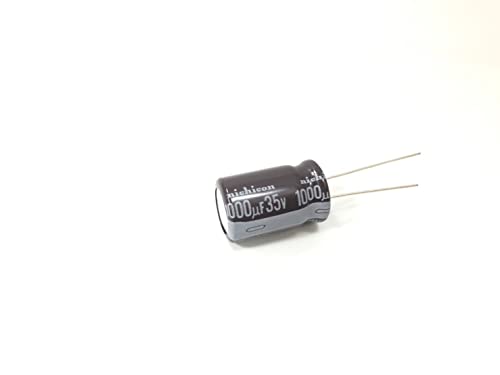 B Besthot Nichion 20PC 35V 1000UF 12 × 20мм Електронски кондензатори на алуминиум, кондензатори од 35V, кондензатори од 1000UF