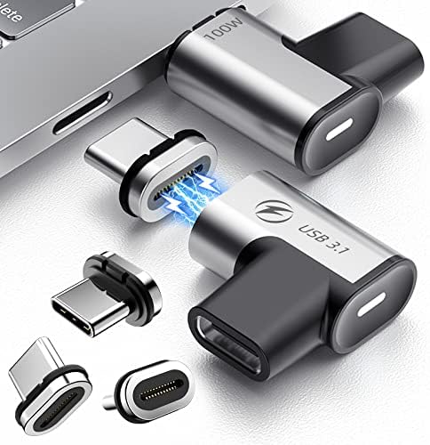 Duhesin 2-пакет USB C Магнетски адаптер + 3-пакет 24Pins Магнетски USB C конектор совети глава