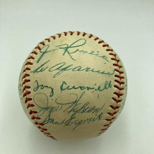 1955 Тимот на Чикаго Вајт Сокс потпиша автограмиран бејзбол со Нели Фокс - автограмирани бејзбол