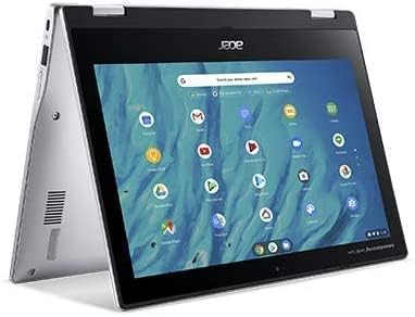 2021 Acer Convertible 2-In-1 Chromebook-11.6 HD IPS екран на допир, окта-јадрен процесор MediaTek до 2.0GHz, 4 GB RAM меморија,