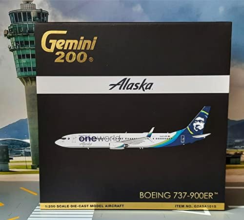 Beminijets Alaska One World for Boeing B737-900er N487AS 1/200 Diecast Aircraft Pre-Builded Model