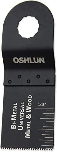Oshlun MMR-0103 1-1/3-инчен универзален дво-метал осцилирачки алатка сечило за Rockwell или Worx Sonicrafter Hex, 3-пакет