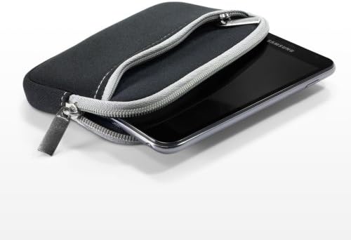 Case Boxwave Case компатибилен со Sharp Aquos S3 - Softsuit со џеб, мека торбичка Неопрена покривка на ракав Зипер џеб за Sharp