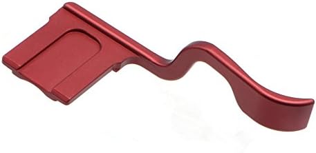 Метални палци на метални палци на зафат на топол чевли за Fujifilm X-T1 X-T2 XT1 XT2 камера темно црвена со подобра рамнотежа