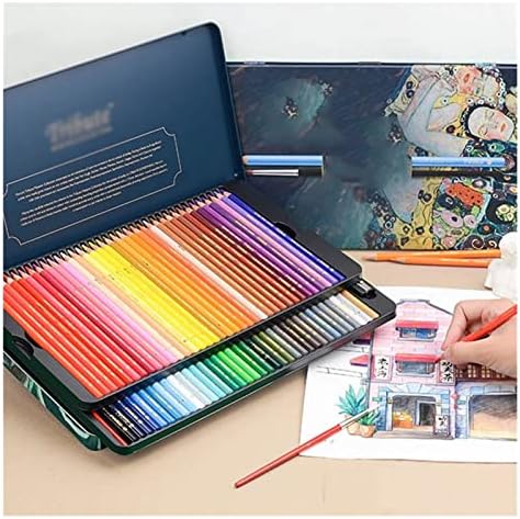Mxiaoxia обоени моливи за ликовни уметности цртање во боја на моливи постави кутија за подароци во боја моливи за уметност уметнички