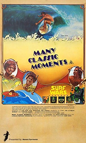 Многу класични моменти/цртан филм за сурфање војни 1978 американски мини постер