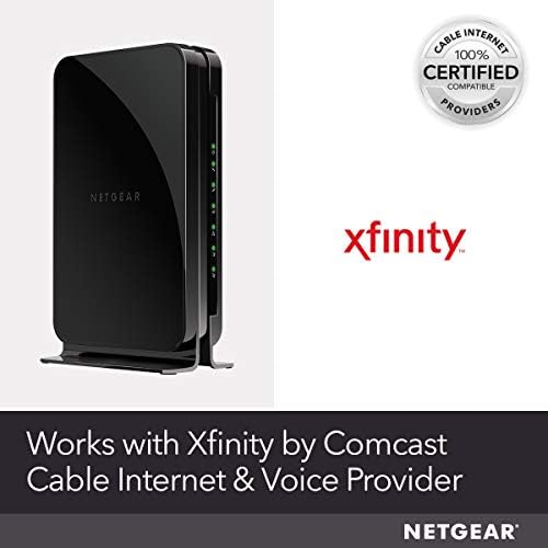 Netgear Кабелски Модем Со Глас CM500V - За Xfinity Од Comcast Интернет &засилувач; Глас | Поддржува Кабелски Планови До 300