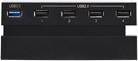 Mxzzand 5-порта за проширување на USB Hub, преносен компатибилен со конзолата за игри PS4