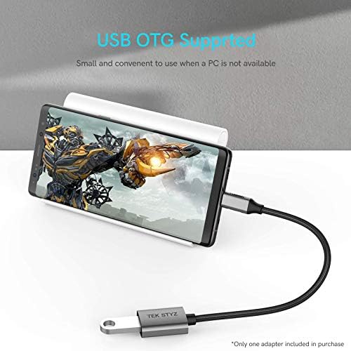 TEK Styz USB-C USB 3.0 адаптер компатибилен со вашиот Samsung Galaxy A03 OTG Type-C/PD машки USB 3.0 женски конвертор.