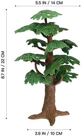 Toyvian детски играчки модел дрвја мини бор дрво играчки воз дрвја тренери декорација песок табела модел дрвја вештачко дрво