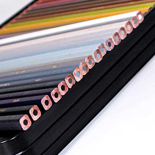 FZZDP обоени моливи Професионален сет од 72/120/180 бои меки јадра базирани на восок идеални за цртање на уметничко скицирање