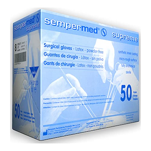 Sempermed SPFP750300 SPFP750 Врховен Латекс Ракавица, Без Прав, Хируршки, Големина 7.5