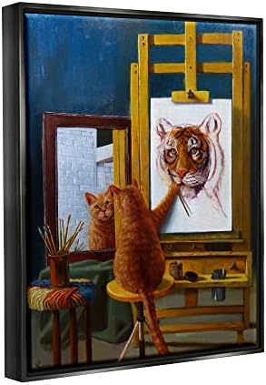 Sumn Industries Cat Довербата самопортрет како тигар Смешно сликарство, дизајн на Лусија Хефернан