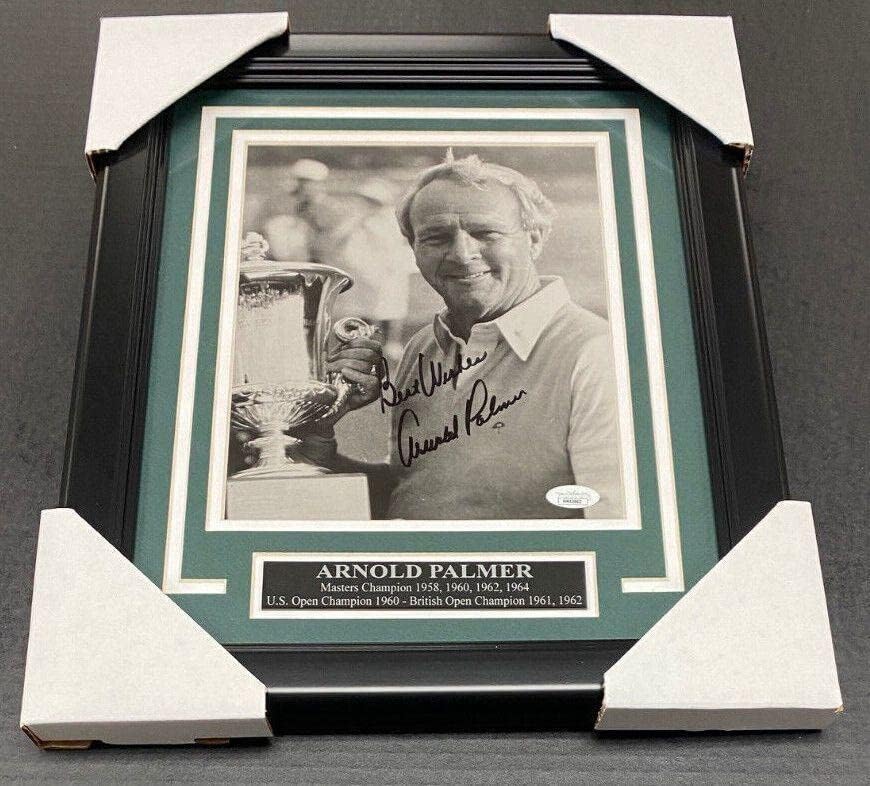 Арнолд Палмер потпиша автограмирана врамена 8x10 фотографија JSA COA - Автограмирани фотографии за голф