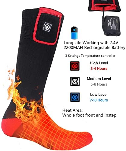 Загреани Чорапи Мажи Жени Батерија Чорап За Ладни Стапала Термички Електрични Чорапи За Кампување Зимски Загревачи На Нозете