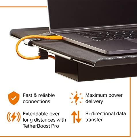Tether Tools Teetherpro USB-C до USB-C кабел | За испорака на електрична енергија, брз трансфер и врска помеѓу камера и компјутер