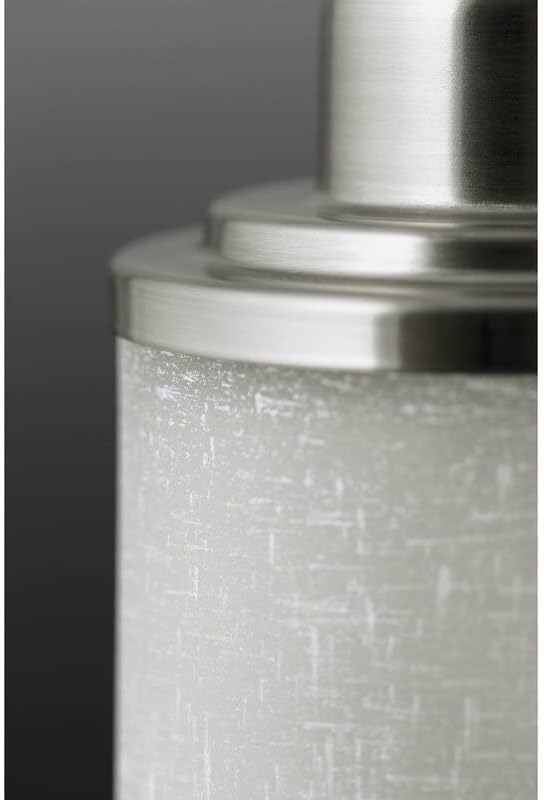 Eidonta 4 пакет бела постелнина за ланци од стаклена ламба, висина од 5,9in, дијаметар од 3,9in, 1,65in фиттер, лабачка за лабави