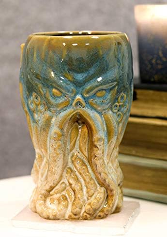 Ebros наутички Cthulhu Cosmic Monster гигант Октопод Кракн висока кригла 16oz Пивче керамички пијалок Пијалок Митска фантазија