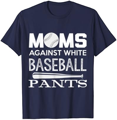 Мајки Против Бели Бејзбол Панталони Спортски Љубовник Денот На Мајката Маица
