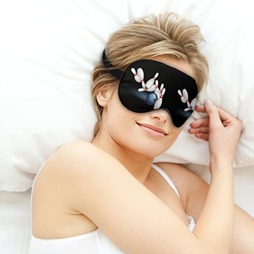 Боречка топка и иглички за спиење маска со лесна маска за слепи маска за очи со прилагодлива лента за мажи жени