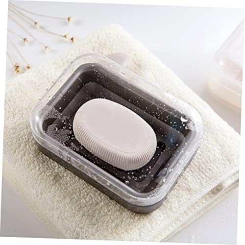 Зеродеко 2 парчиња сапун за сапун сапун сапун кутија бања држач за сапун сапун сапун сапун за складирање двоен слој патнички