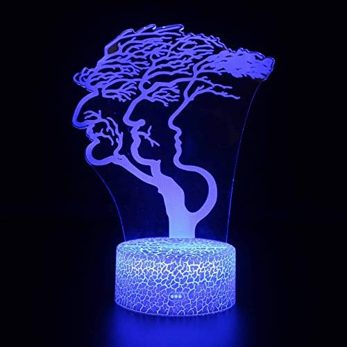 SZG креативност дрвја за дрвја допирање на LED ноќна светлина домашна соба Виножито коњски лампен декорација креативни табели