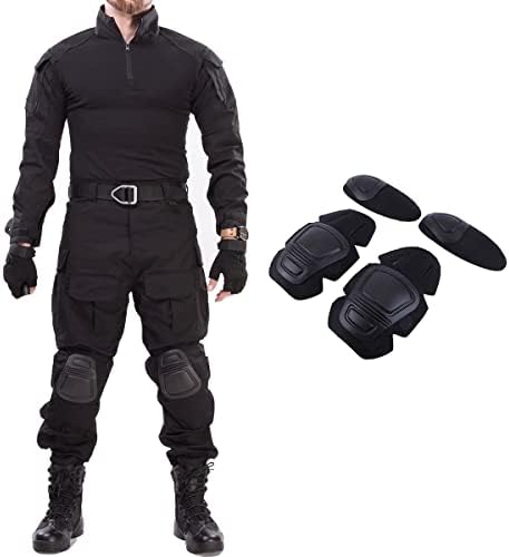 Хан · Воена униформа на диви мажи тактички костуми борбени кошули и панталони BDU Airsoft Mapball облека со влошки на коленото