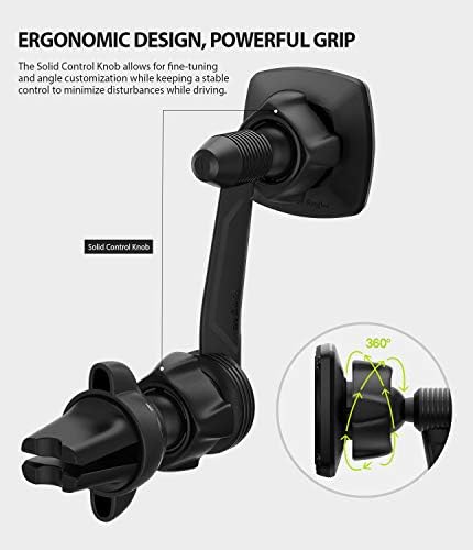 Ringke Power Clip Wing Magnetic Mount Mount Tephel Shone Premium Air Fint Cladle 360 ​​° Rotation Long Reck Mell Coneable Automobile