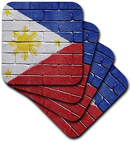3drose cst_156968_3 Национално Знаме На Филипините Насликани На Ѕид Од Тули Филипински-Керамички Плочки Подлоги, Во собата на